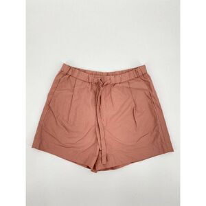 Kate Spade Saturday Drawstring Shorts Sz 0 Pink Khaki Casual